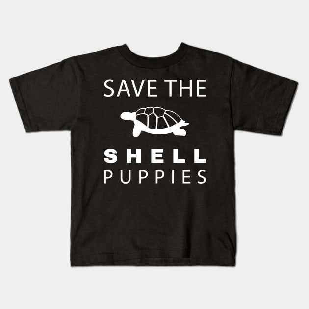 Turtle T-Shirt Reptile - Save The Shell Puppies Kids T-Shirt by sheepmerch